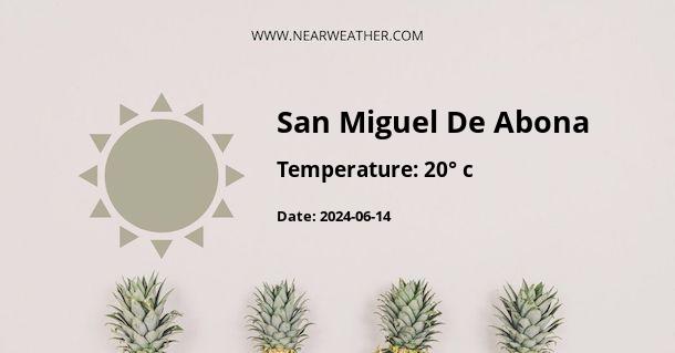 Weather in San Miguel De Abona