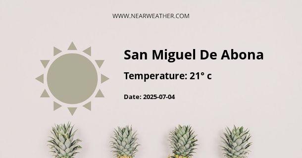 Weather in San Miguel De Abona