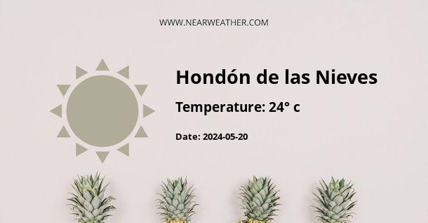 Weather in Hondón de las Nieves