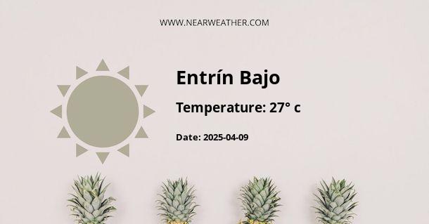 Weather in Entrín Bajo