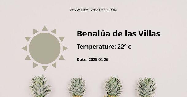 Weather in Benalúa de las Villas