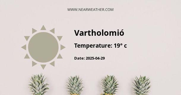 Weather in Vartholomió