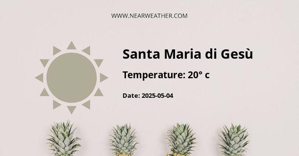 Weather in Santa Maria di Gesù