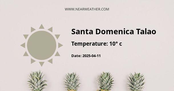 Weather in Santa Domenica Talao