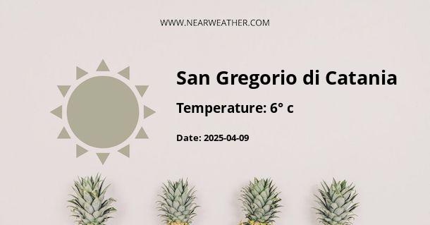 Weather in San Gregorio di Catania