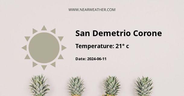 Weather in San Demetrio Corone