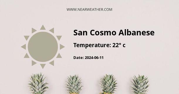Weather in San Cosmo Albanese