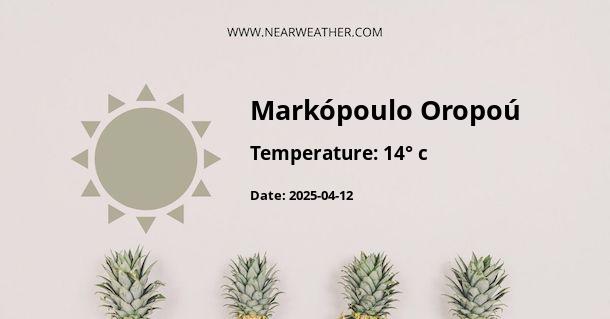 Weather in Markópoulo Oropoú