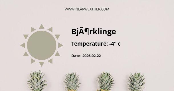 Weather in BjÃ¶rklinge
