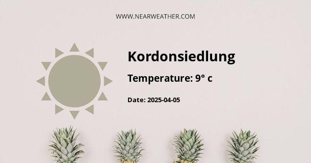 Weather in Kordonsiedlung