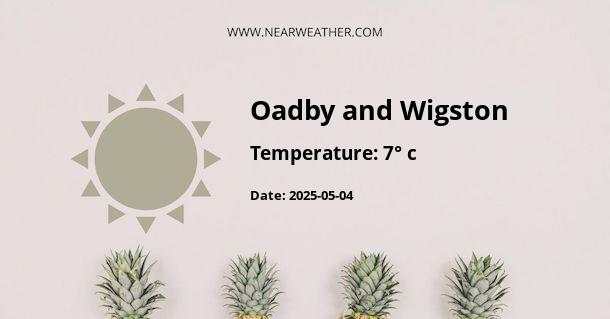 Weather in Oadby and Wigston