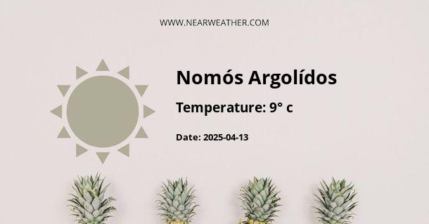 Weather in Nomós Argolídos