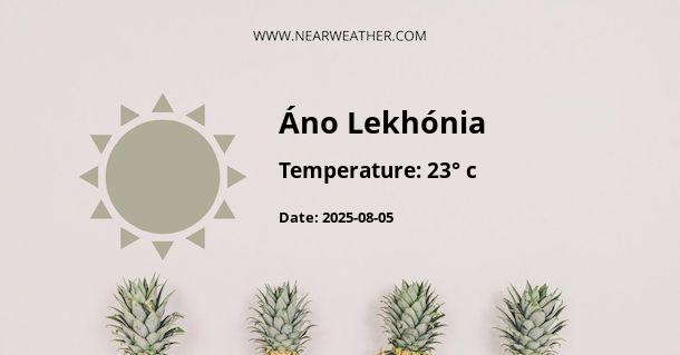 Weather in Áno Lekhónia