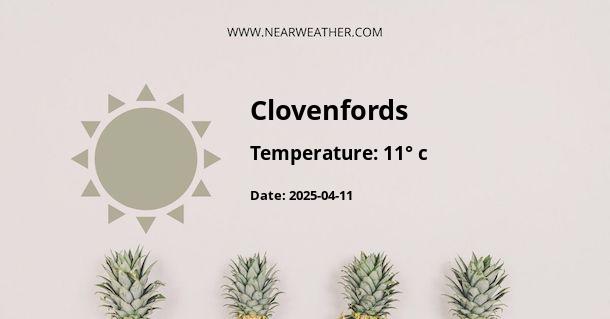 Weather in Clovenfords