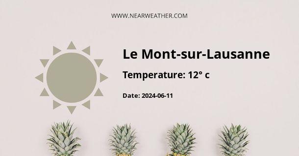 Weather in Le Mont-sur-Lausanne