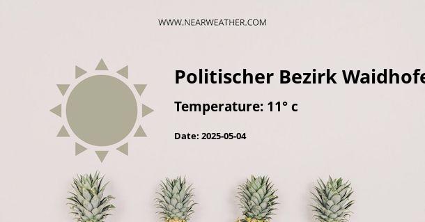 Weather in Politischer Bezirk Waidhofen an der Thaya