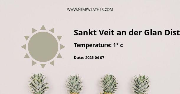 Weather in Sankt Veit an der Glan District