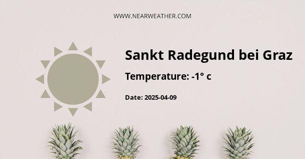 Weather in Sankt Radegund bei Graz