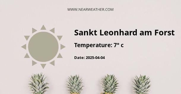 Weather in Sankt Leonhard am Forst