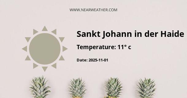 Weather in Sankt Johann in der Haide