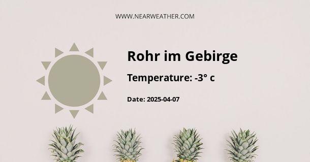 Weather in Rohr im Gebirge