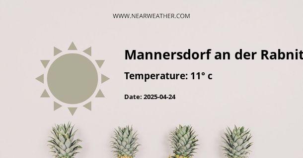 Weather in Mannersdorf an der Rabnitz