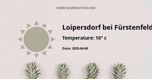 Weather in Loipersdorf bei Fürstenfeld