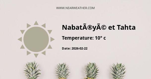 Weather in NabatÃ®yÃ© et Tahta