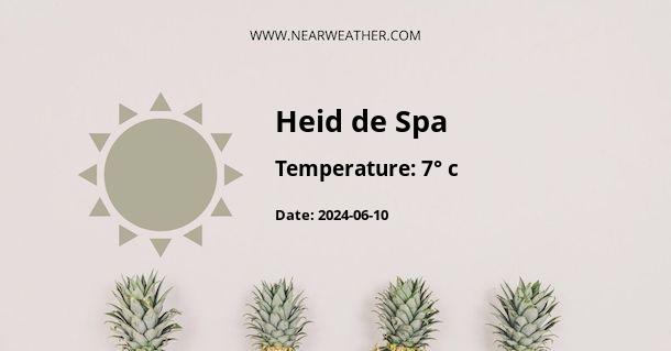 Weather in Heid de Spa