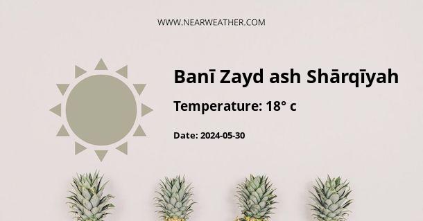 Weather in Banī Zayd ash Shārqīyah