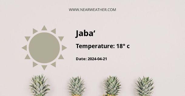 Weather in Jaba‘