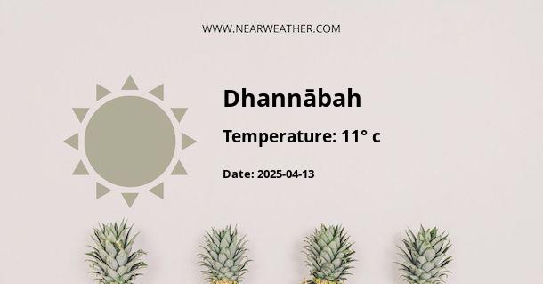 Weather in Dhannābah