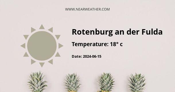 Weather in Rotenburg an der Fulda