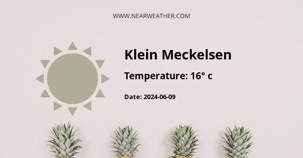 Weather in Klein Meckelsen