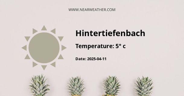 Weather in Hintertiefenbach