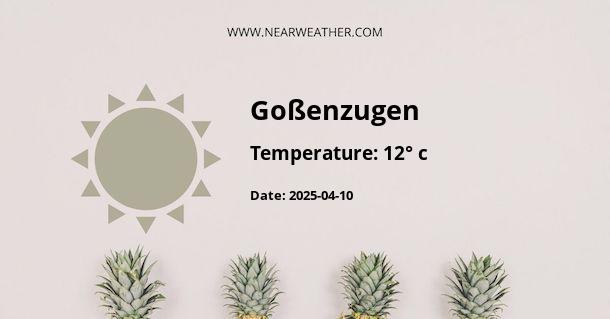 Weather in Goßenzugen