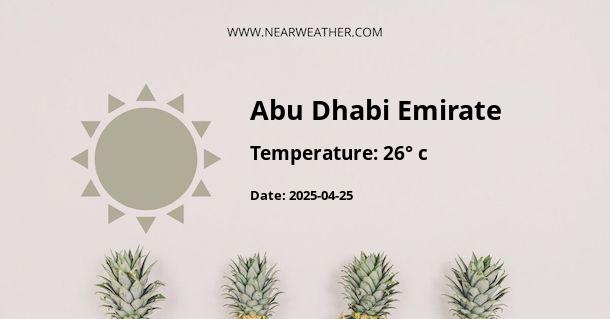 Weather in Abu Dhabi Emirate