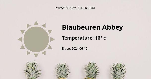 Weather in Blaubeuren Abbey