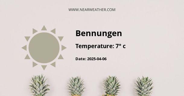 Weather in Bennungen