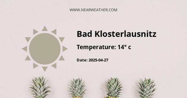 Weather in Bad Klosterlausnitz