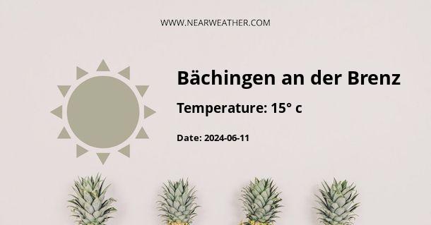 Weather in Bächingen an der Brenz