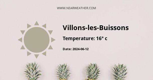 Weather in Villons-les-Buissons