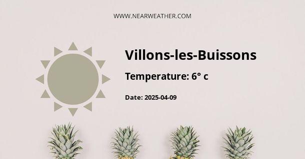 Weather in Villons-les-Buissons