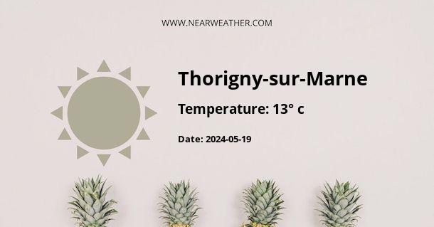 Weather in Thorigny-sur-Marne