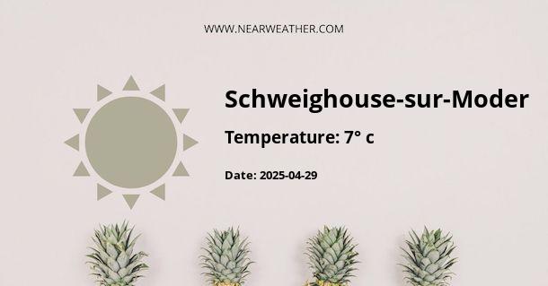 Weather in Schweighouse-sur-Moder