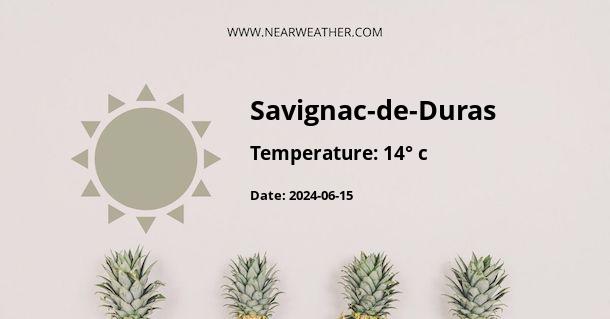 Weather in Savignac-de-Duras