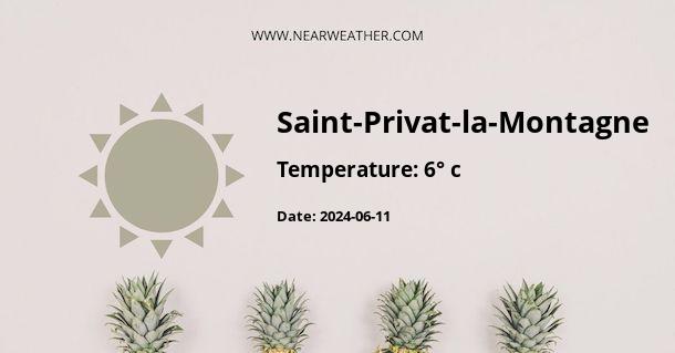 Weather in Saint-Privat-la-Montagne
