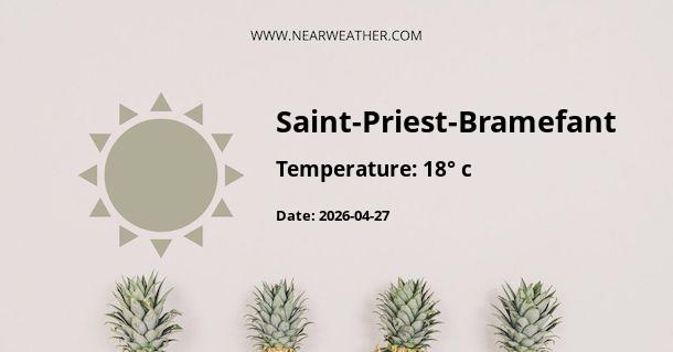 Weather in Saint-Priest-Bramefant
