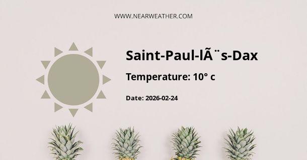 Weather in Saint-Paul-lÃ¨s-Dax