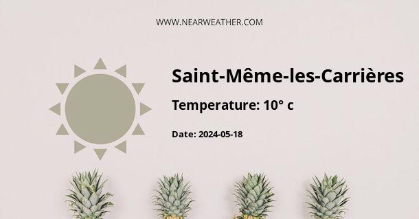 Weather in Saint-Même-les-Carrières
